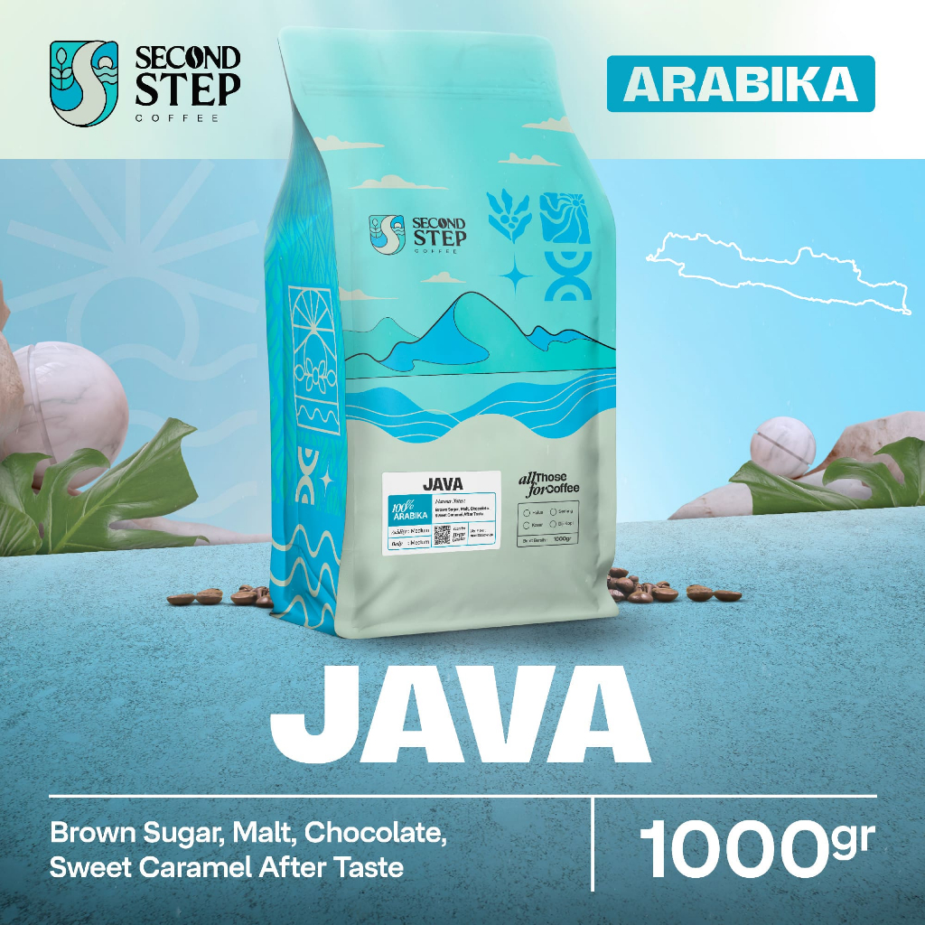 

Biji Kopi Bubuk Arabika Jawa Java Arabica Coffee Roast Beans 1Kg Coffe