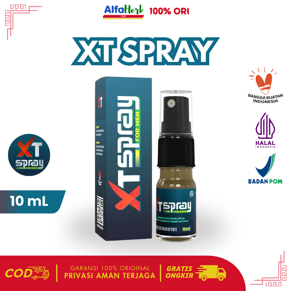 XT SPRAY MINYAK KUAT TAHAN LAMA ATASI EJAKULASI DAN AMPUH TEGAK KERAS TANPA KEBAS ORIGINAL BPOM