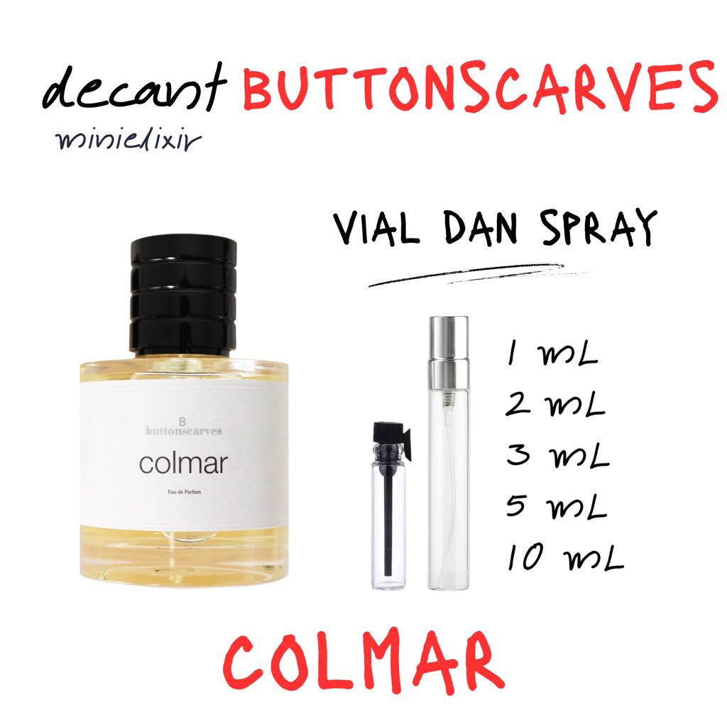 DECANT / SHARE ORIGINAL Buttonscarves Beauty • Colmar Eau de Parfum EDP 2ml 3ml 5ml 10ml