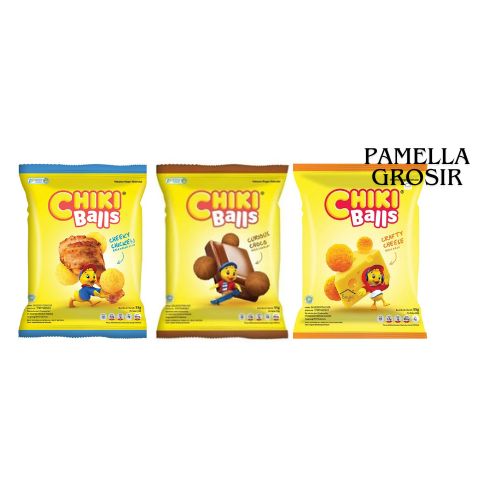 

CHIKI BALL 55 GRAM SNACK makanan ringan jajanan cemilan camilan pedas asin gurih manis murah