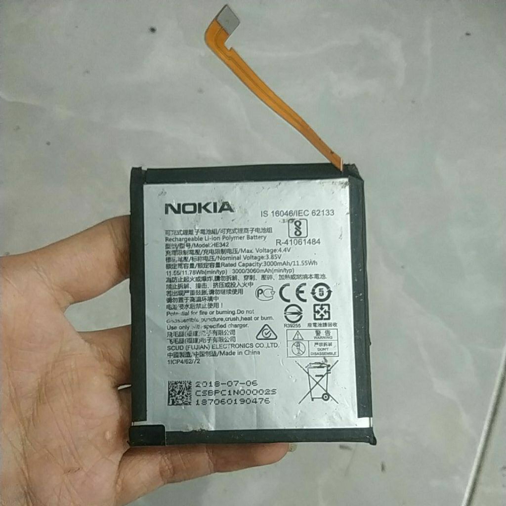BATERAI BEKAS NOKIA 6,1 PLUS HE342