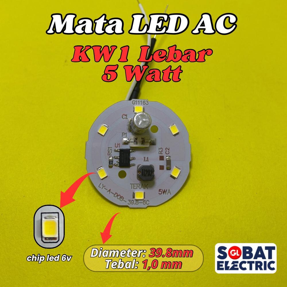 PCB Mata Lampu LED 5w KW1 Tanpa Driver - DOB LED AC 5 Watt Langsung 220V (ACR)