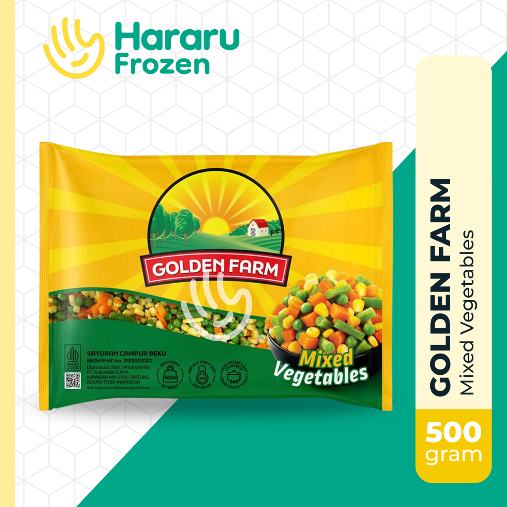 

Golden Farm Mixed Vegetables Sayuran Beku 500 Gram