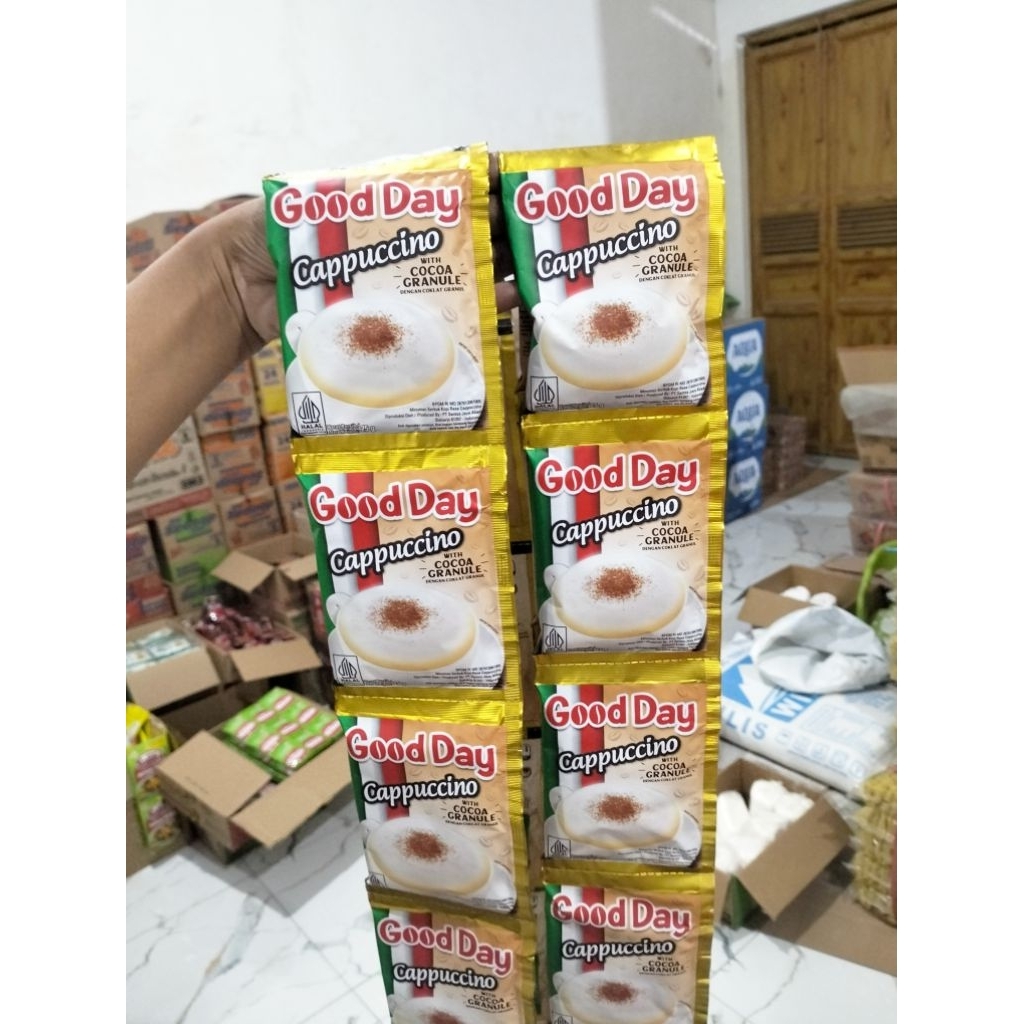 

1 RENCENG - GOOD DAY CAPPUCINO ISI 10 SACHET@25GRAM / KOPI CAPPUCINO / KOPI SUSU