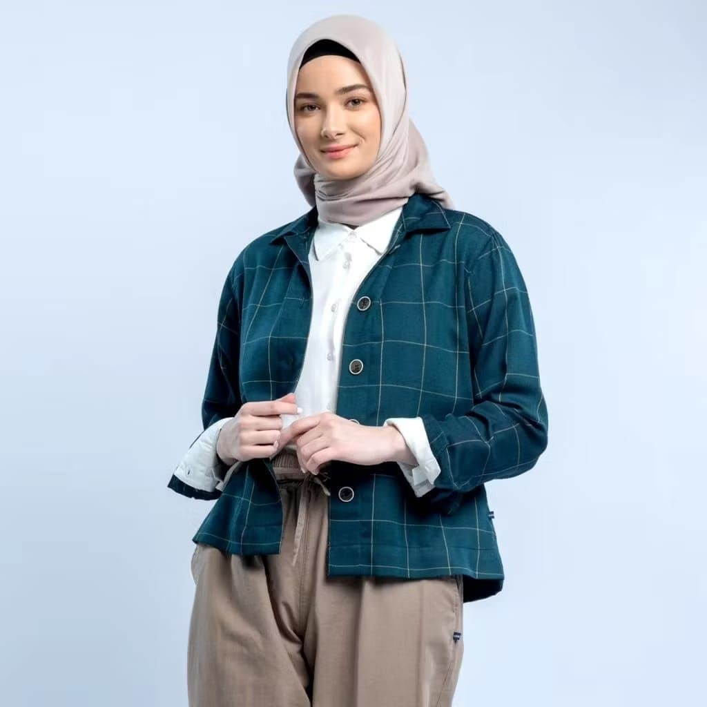 Kemeja Flamoush Cewe Bahan Katun