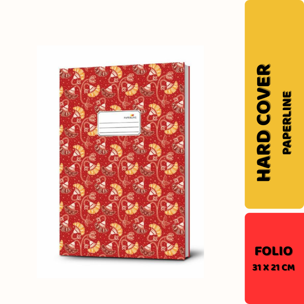 

(ECER) BUKU HARD COVER FOLIO PAPERLINE ISI 50/100/200 LEMBAR