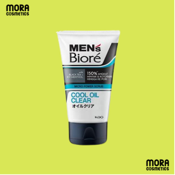 Men's Biore Scrub Facial Wash Cool Oil Clear