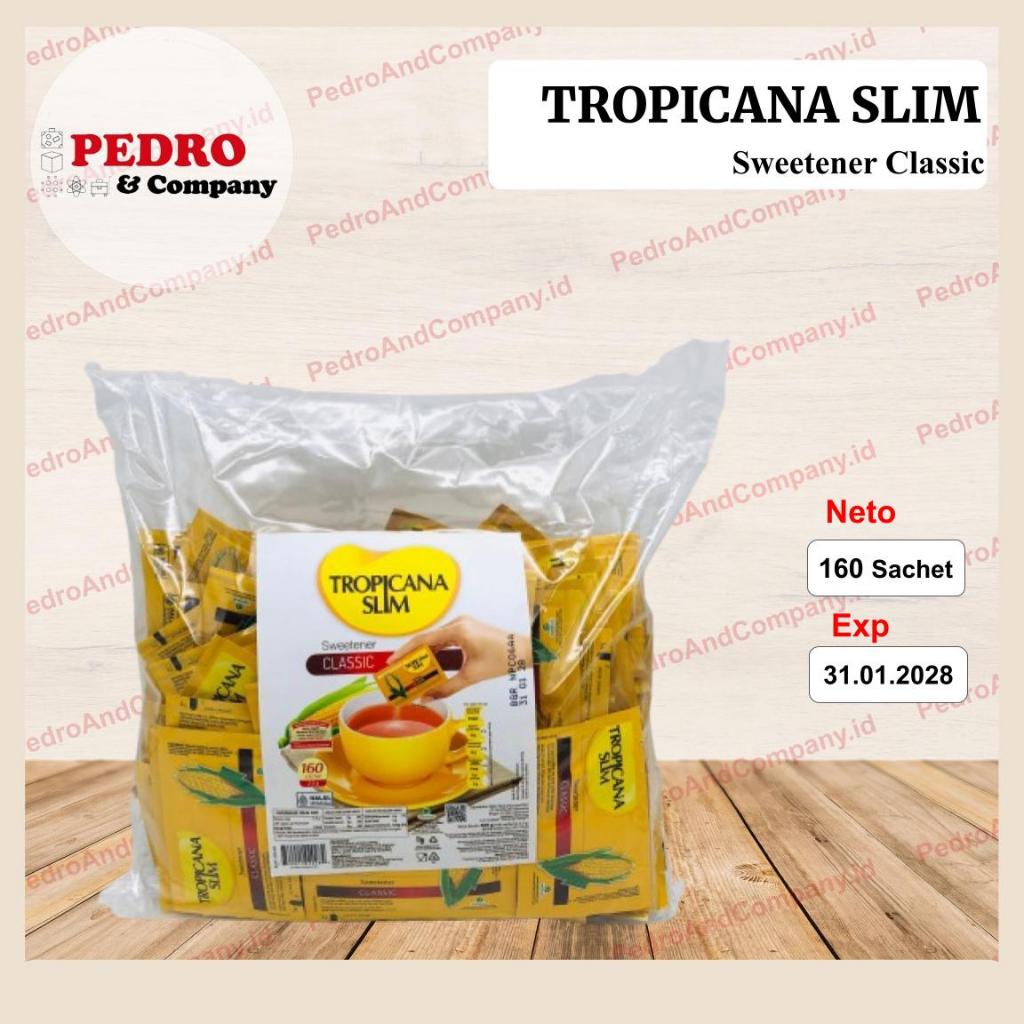 

Tropicana slim classic sweetener 160 sachets 2.5gr - pemanis gula diet