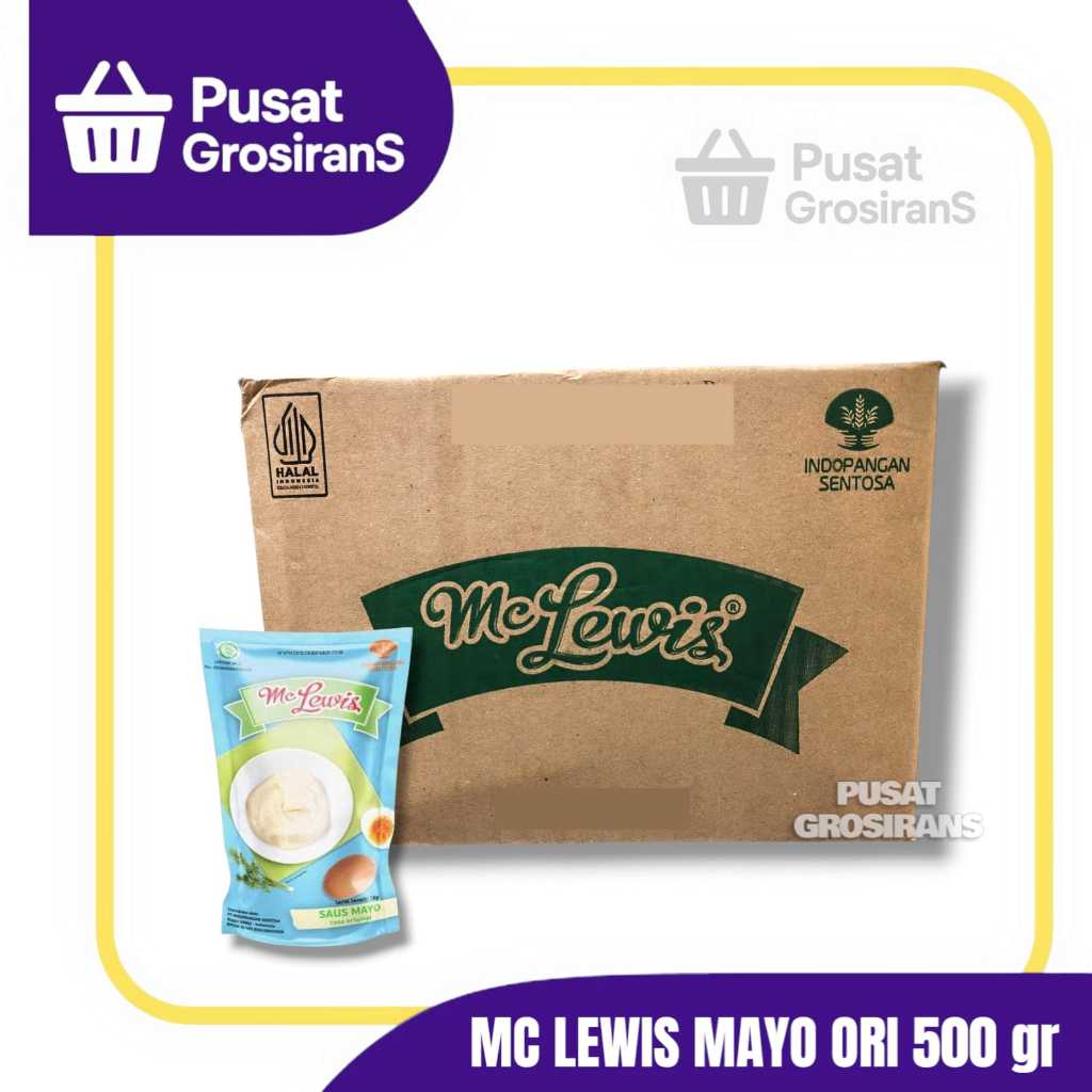 

Mc Lewis Mayonais Original / Sweet Mayonais 500gr 1 Karton isi 24pcs