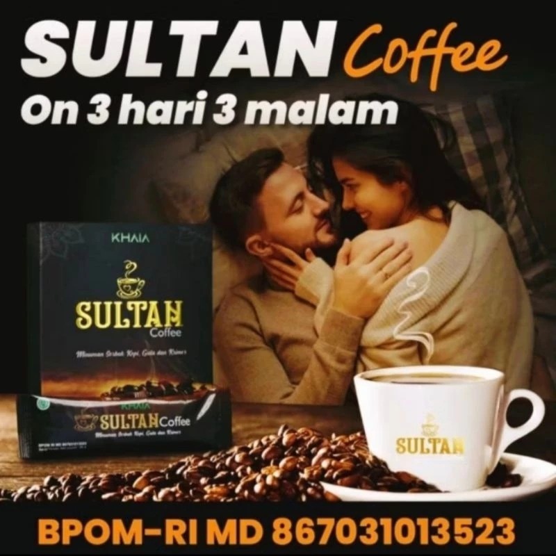 

Khaia Sultan Coffee Original 1 Box Isi 10 Sachet Kopi Kesehatan Pria Bpom