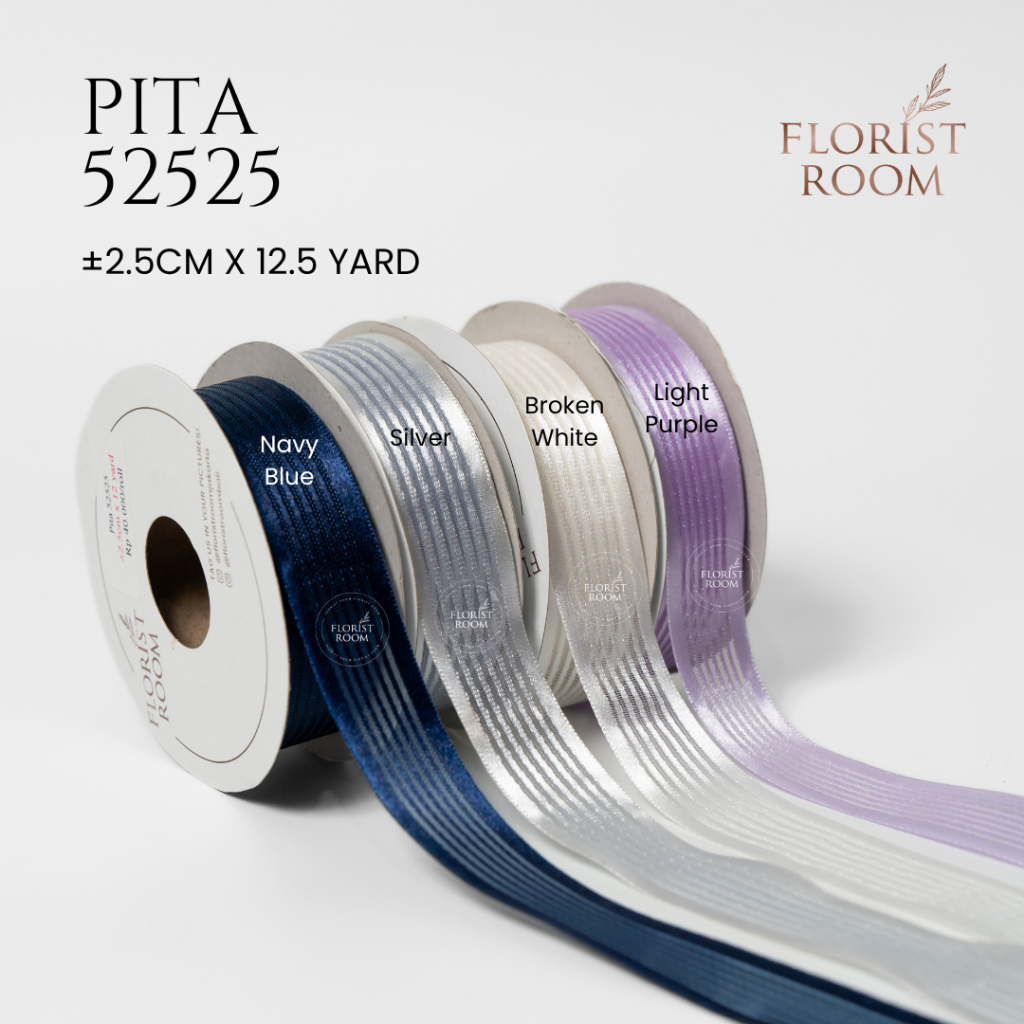 

Pita 52525 ±2.5 cm x 12 yard - Stripes Ribbon - Dekor - Motif