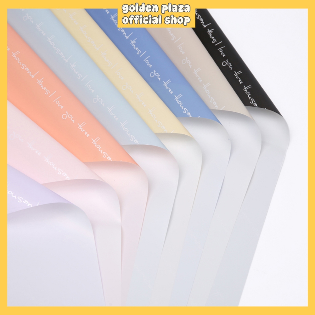 

Flower Wrapping Cellophane Paper Pastel Color Kertas Buket Bunga Paper KB6004