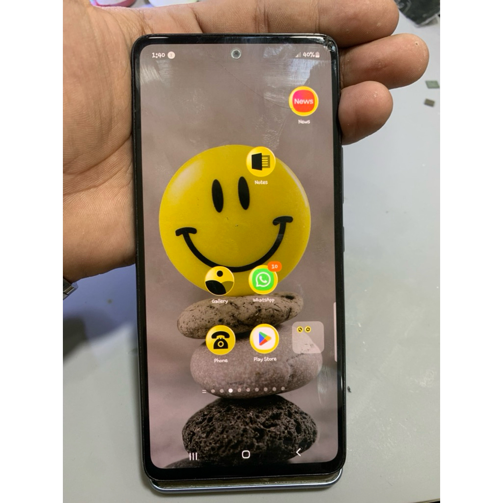 LCD original Samsung A53, minus retak