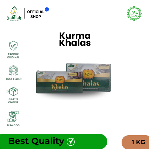 Kurma Khalas 1 KG - King Dates Khalas - Kurma Madinah