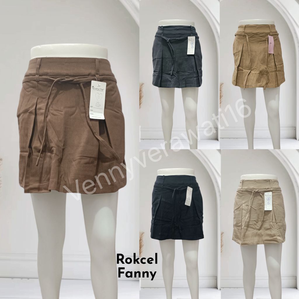 Rok Celana Pendek Wanita Rok Celana FANNY Stretch Tebal Simple Me/Celana Rok pendek Fanny Stretch Si