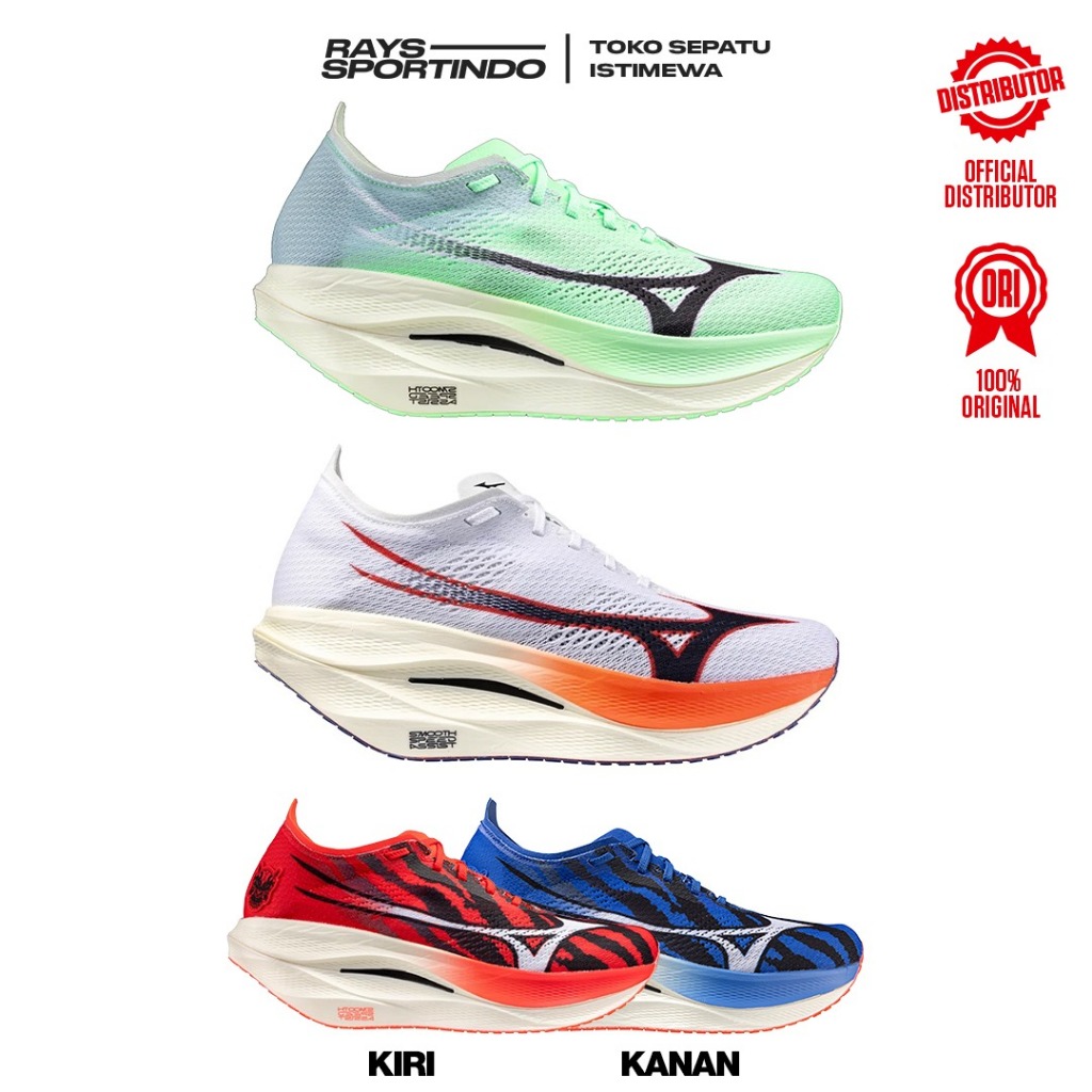 SEPATU RUNNING MIZUNO WAVE REBELLION PRO 3