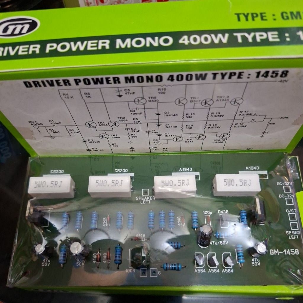 driver power mono 400watt gm1458