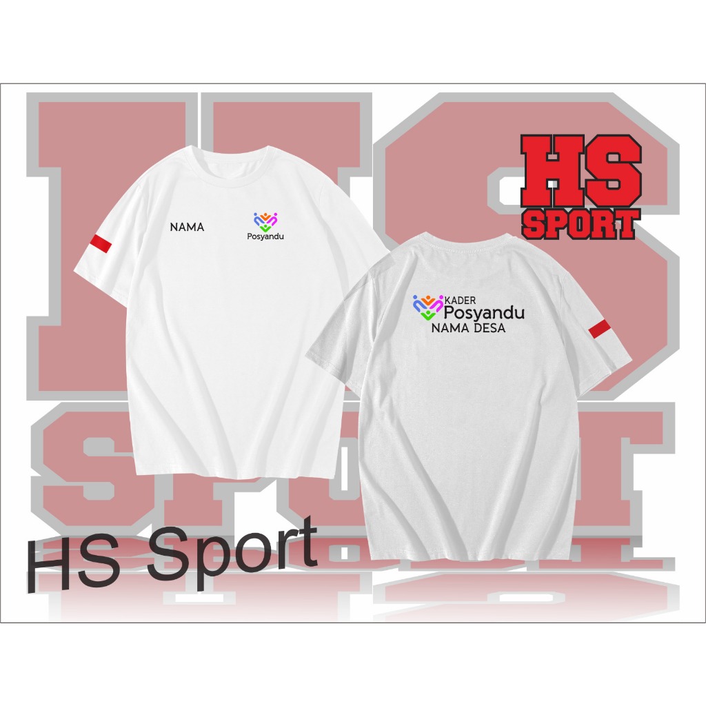 BAJU KADER POSYANDU KAOS KADER POSYANDU CUSTOM NAMA POSYANDU LOGO POSYANDU TERBARU