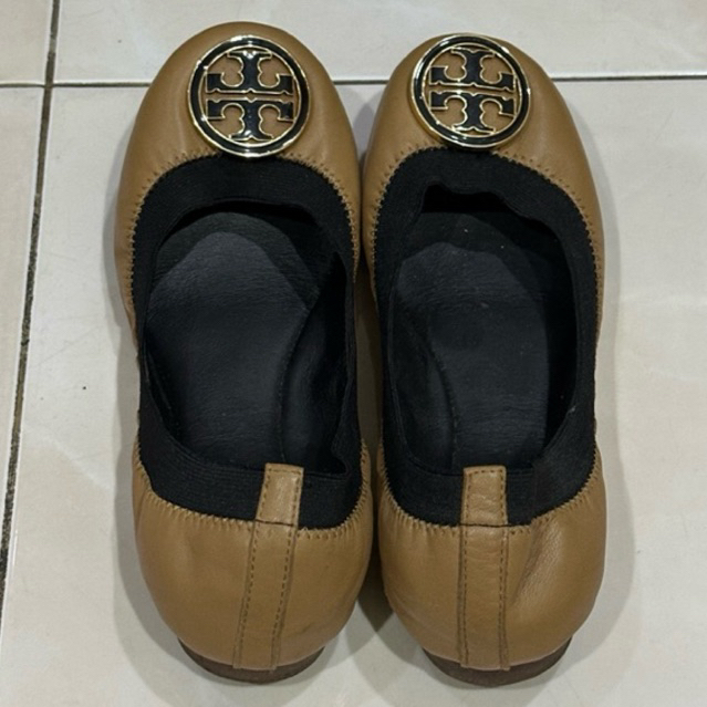 Sepatu Wanita TORY BURCH Ballet Slipper Flat Shoes Preloved