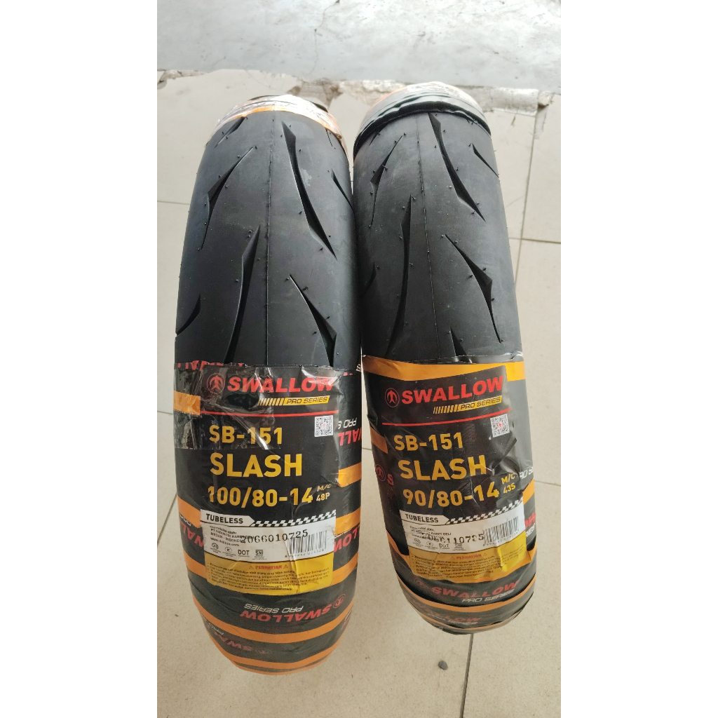 PAKET BAN SWALLOW SLASH 90/80-14 DAN 100/80-14