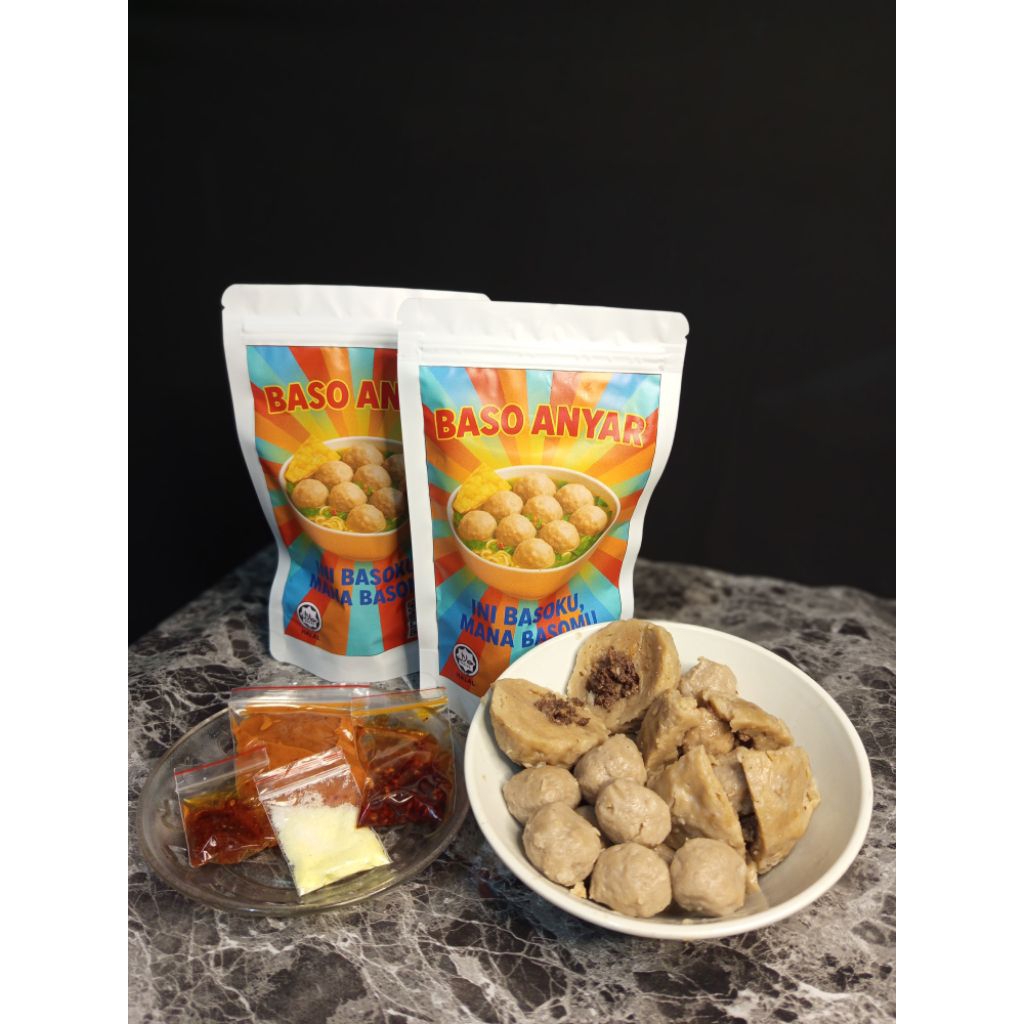 

BASO ANYAR PAKET SEDANG(1 BUAH BASO BERANAK,1 BASO SEDANG CINCANG DAN 5 BUAH BASO KECIL HALUS)baso cincang,baso halus