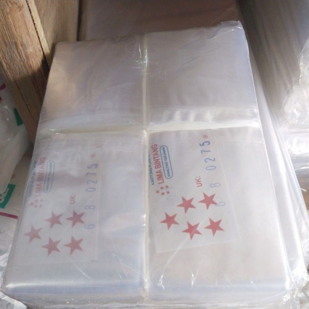 Plastik bening/kaca/PP