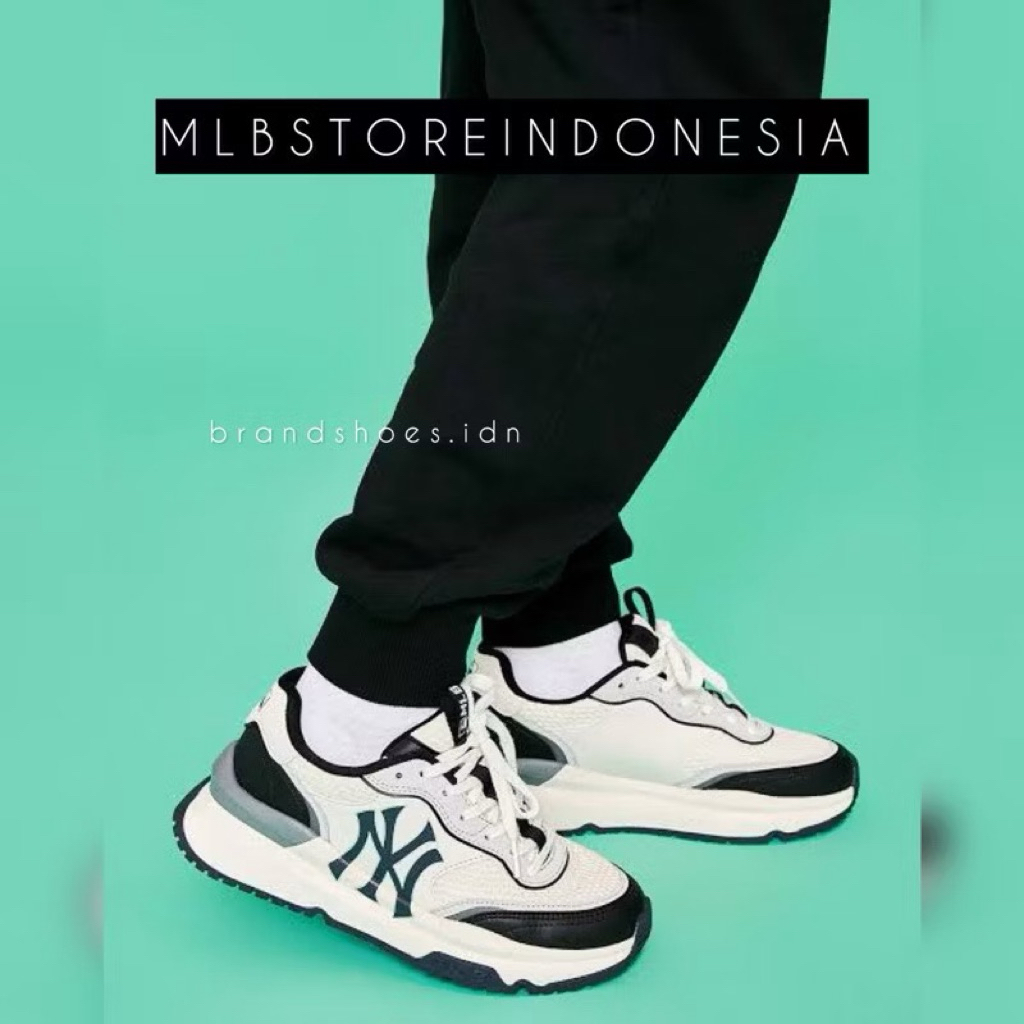 Sepatu Sneakers MLB Runner New York Yankees Black