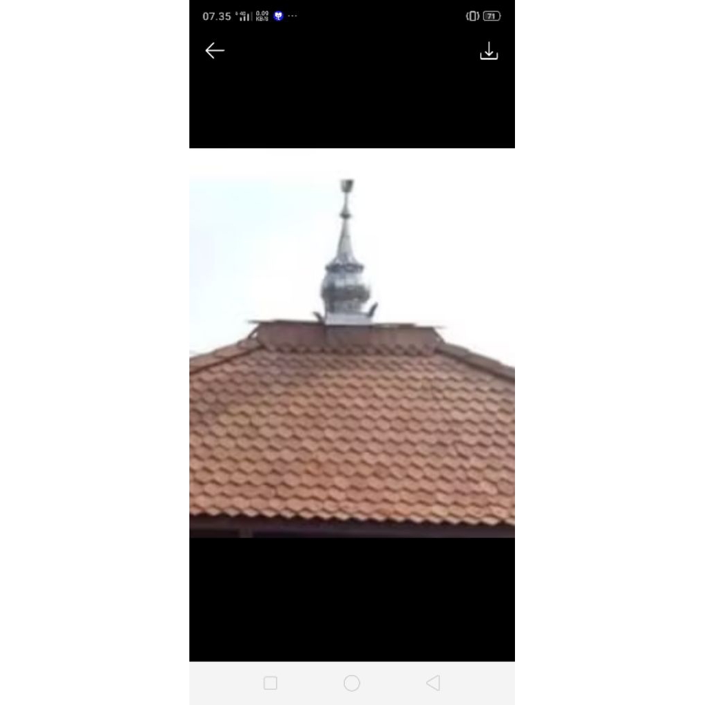 Kubah Masjid Ukuran 35 Cm Motif Kubah Demak
