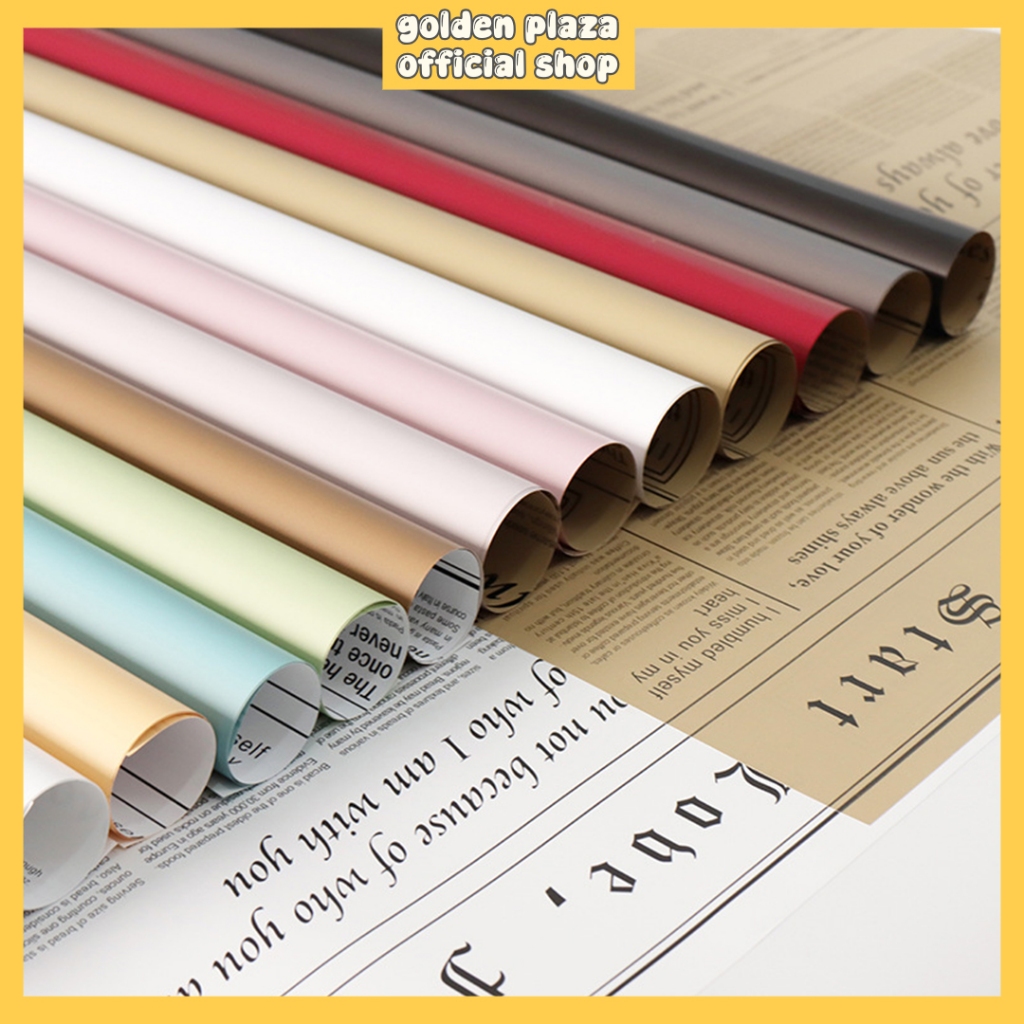 

Flower Wrapping Buket Kertas Koran / Newspaper Buket Bunga Wrapping Kertas Florist Flower Wrapping Paper KB6038