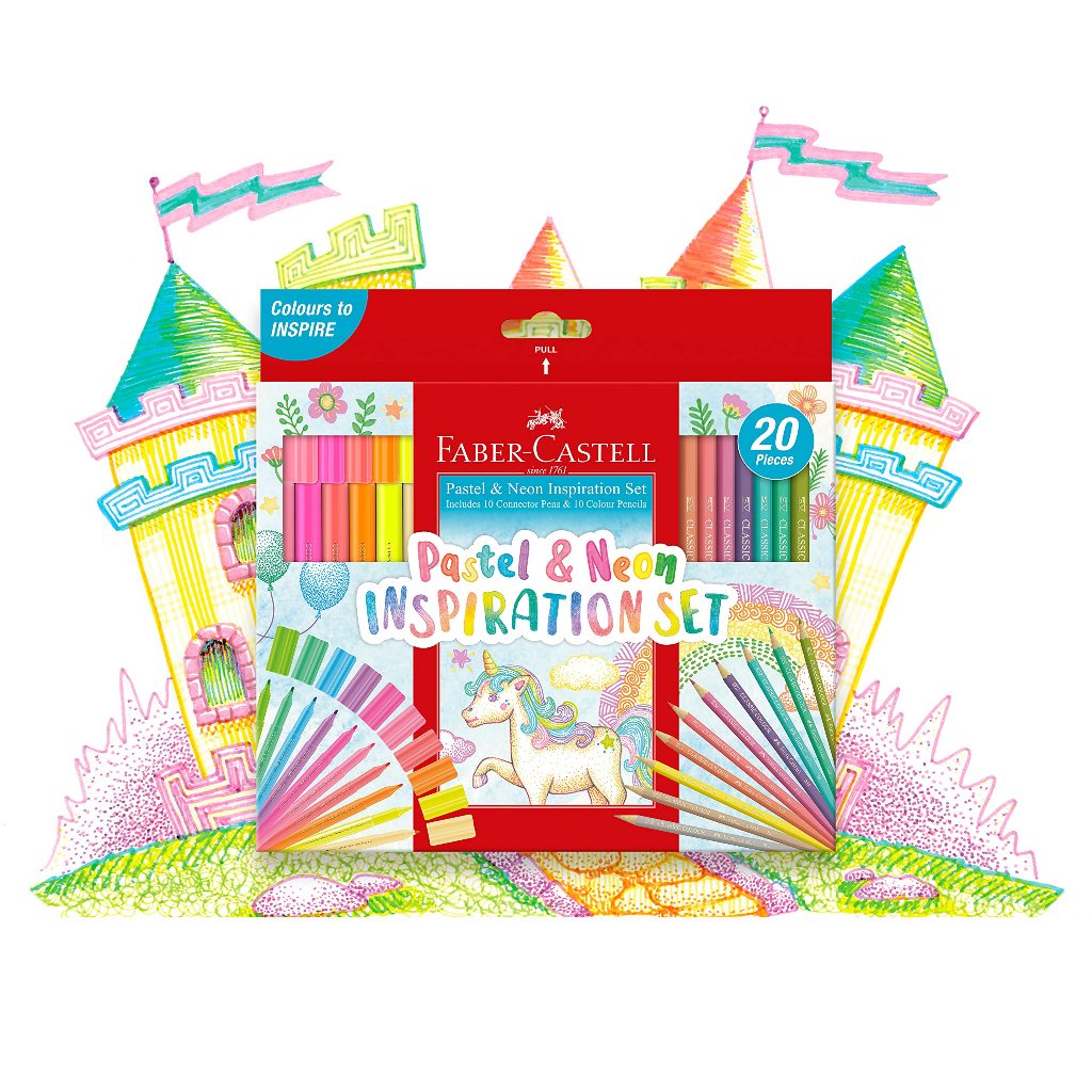

FABER CASTELL CONNECTOR PEN SET 20 PASTEL & NEON 155035