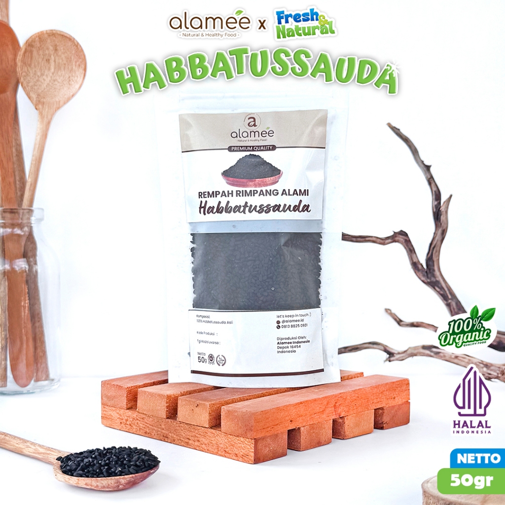 

ALAMEE Biji Habbatussauda Original Asli Jinten Hitam Biji Jintan Habatusauda 50 gram fresh and natural