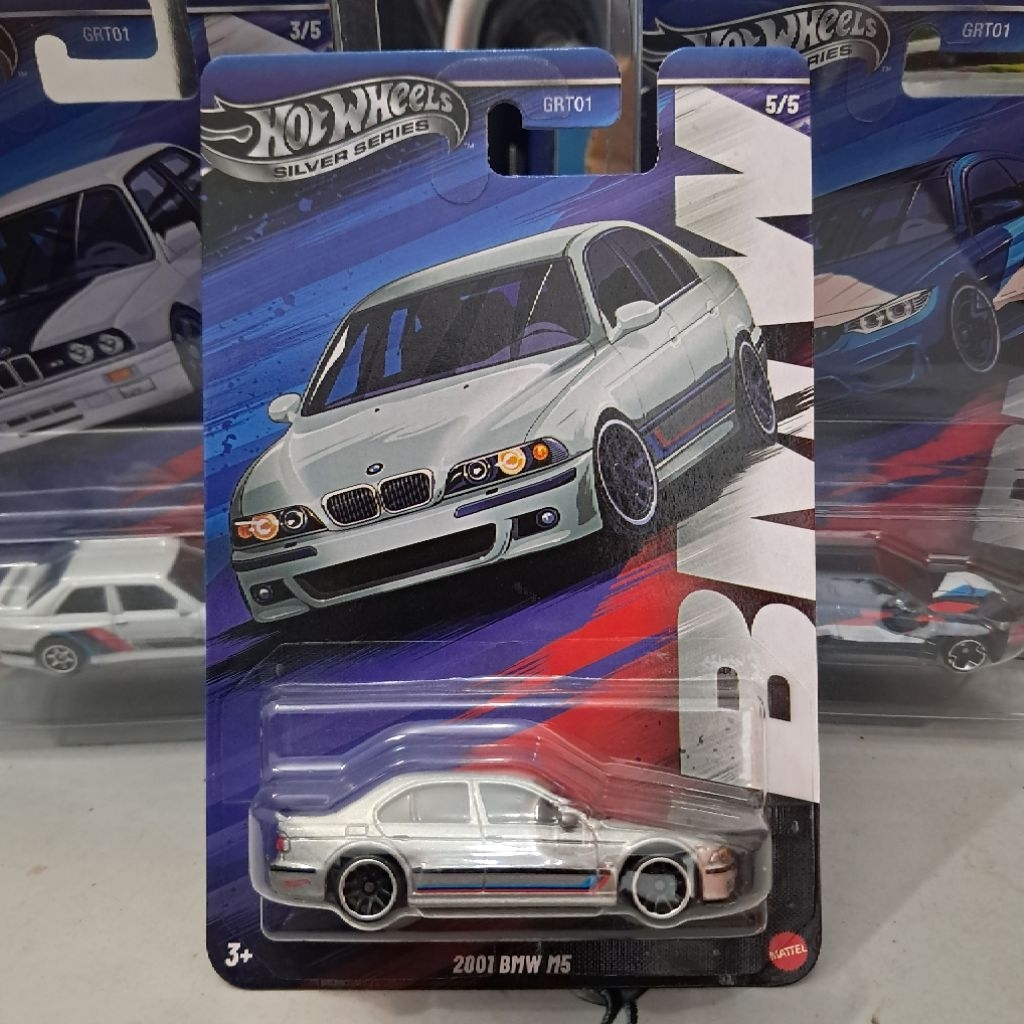 Hot Wheels silver series 2001 BMW M5- HotWheels 2001 BMW M5 silver series