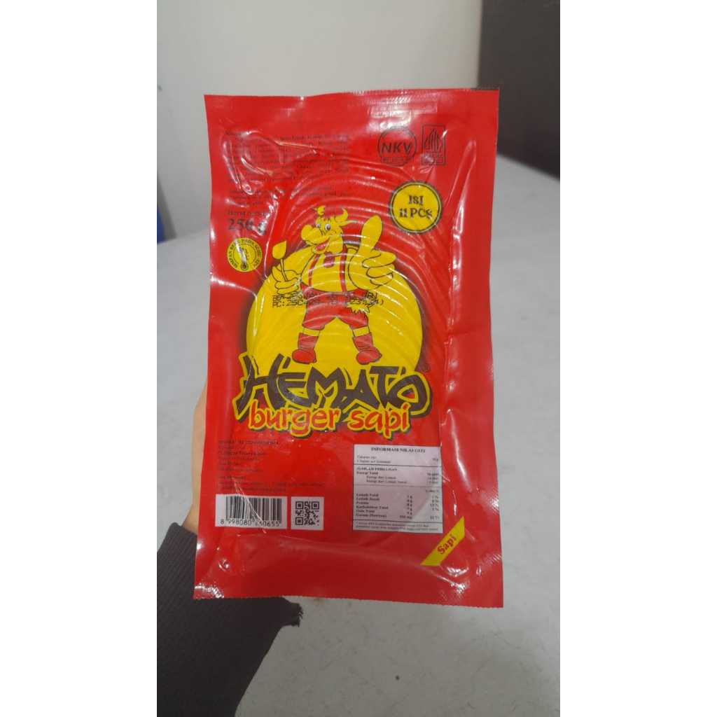 

Hemato burger sapi 11S 250gr