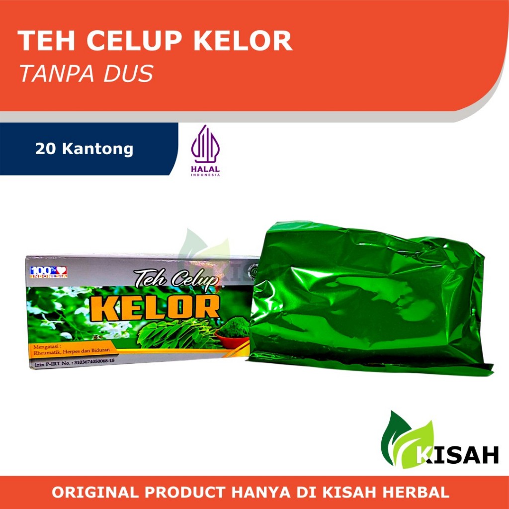 

[TANPA DUS] Teh Celup Kelor Tanpa Dus - 20 Kantong - Herbal Asli Daun Kelor - Atasi Reumatik Herpes Epilepsi Biduran