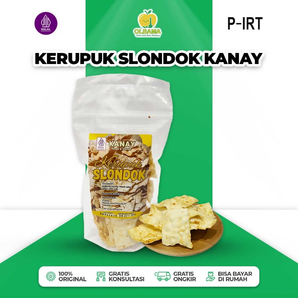 

Kerupuk Slondok Kanay 50gr Oleh Oleh Khas Batu Malang | Krupuk Gurih Camilan Renyah Kriuk Krispi
