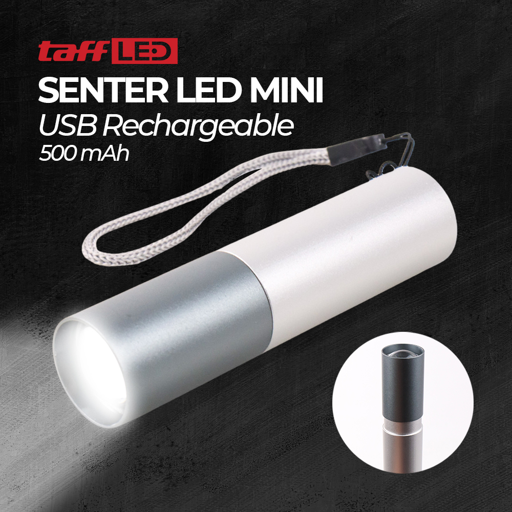 Senter Mini XPE / Senter LED USB Mini Rechargeable / LED Mini Flashlight USB Rechargeable