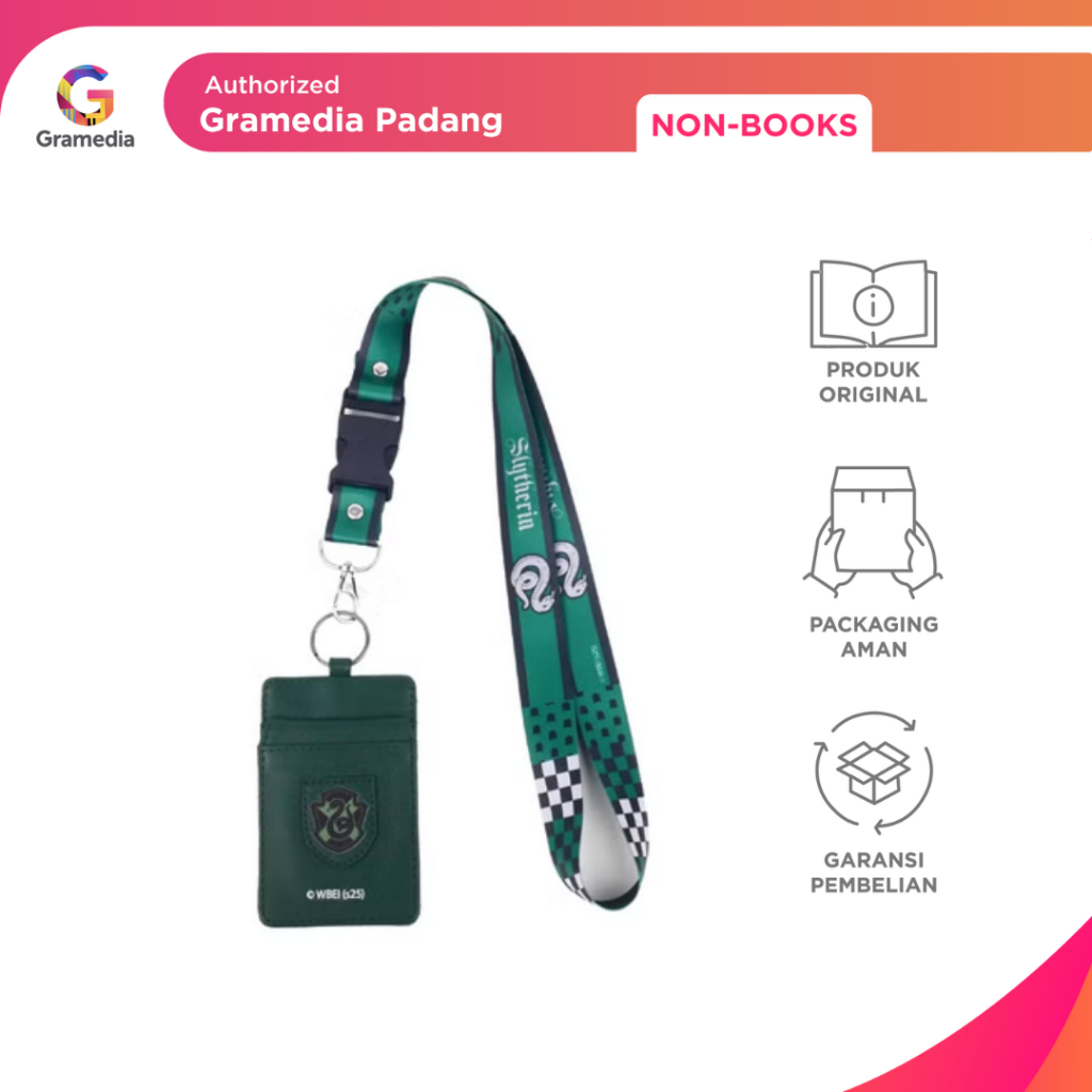 

Gramedia Padang - Estudee Mini Pouch + Lanyard Harry Potter Slytherin