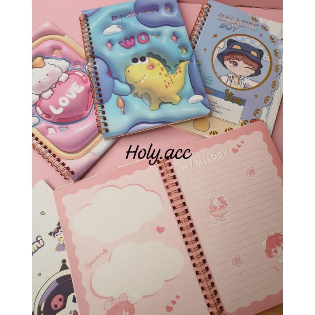 

NOTEBOOK AESTETIC MOTIF KARAKTER LUCU / NOTEBOOK DIARY KARAKTER LUCU