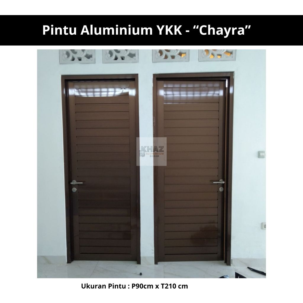 Pintu Swing/Slide Alumunium YKK - 210 x 90