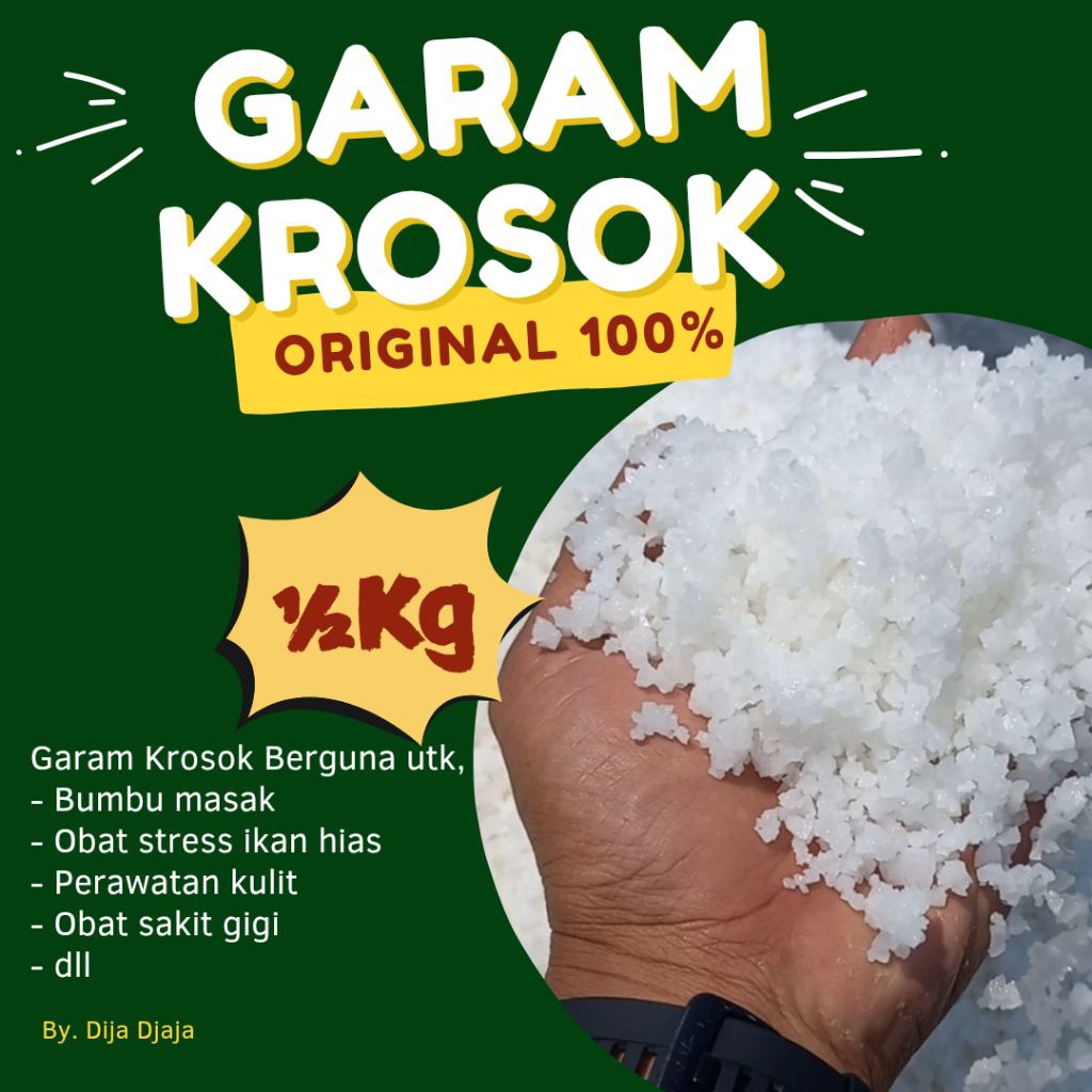 

[0.5KG] GROSIR GARAM KROSOK MURNI SERBAGUNA ORIGINAL