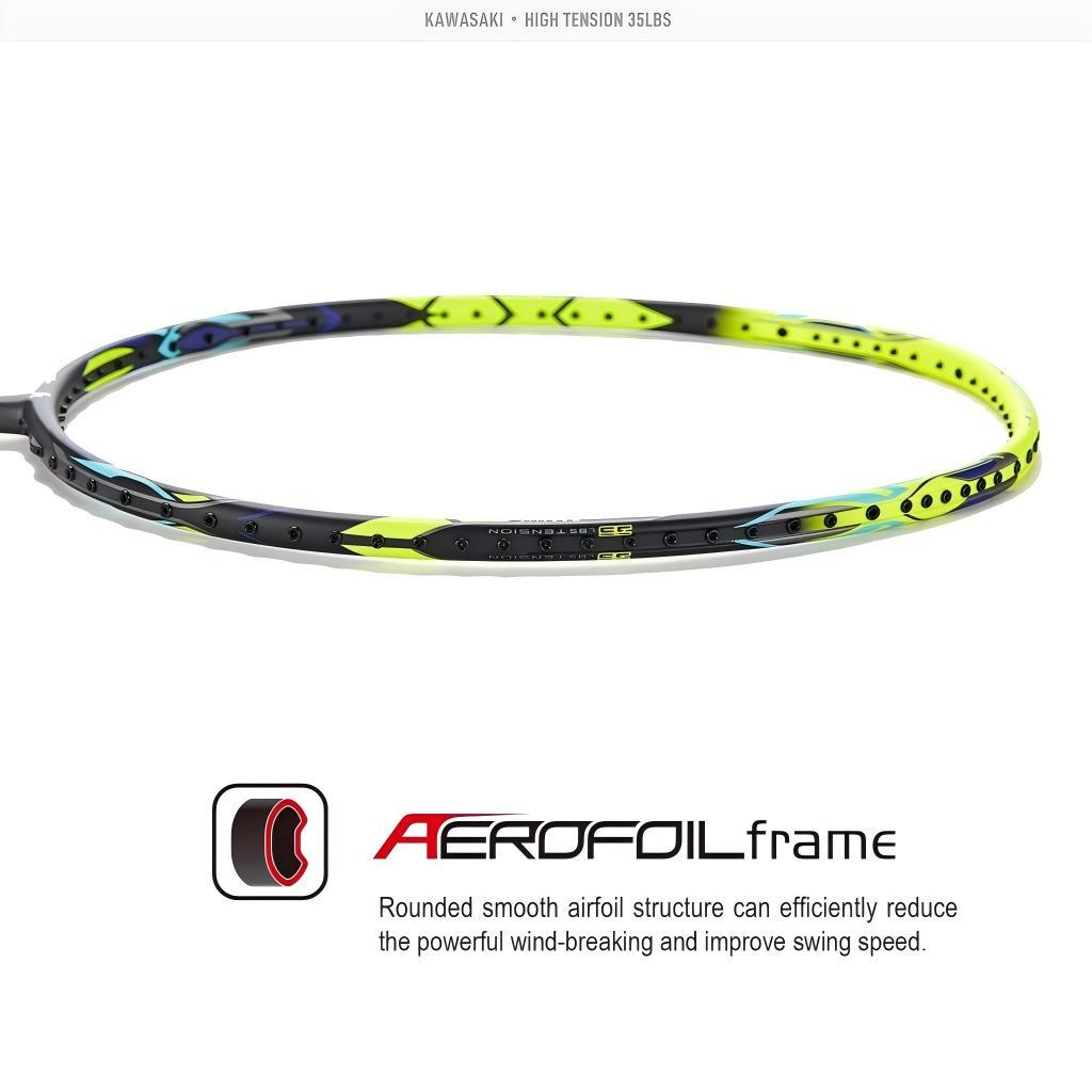 BEST SELLER KAWASAKI, 100% CARBON BADMINTON RAKET WOOD, TINGGI G30 4U 35LBS UNTUK PEMAIN PROFESIONAL