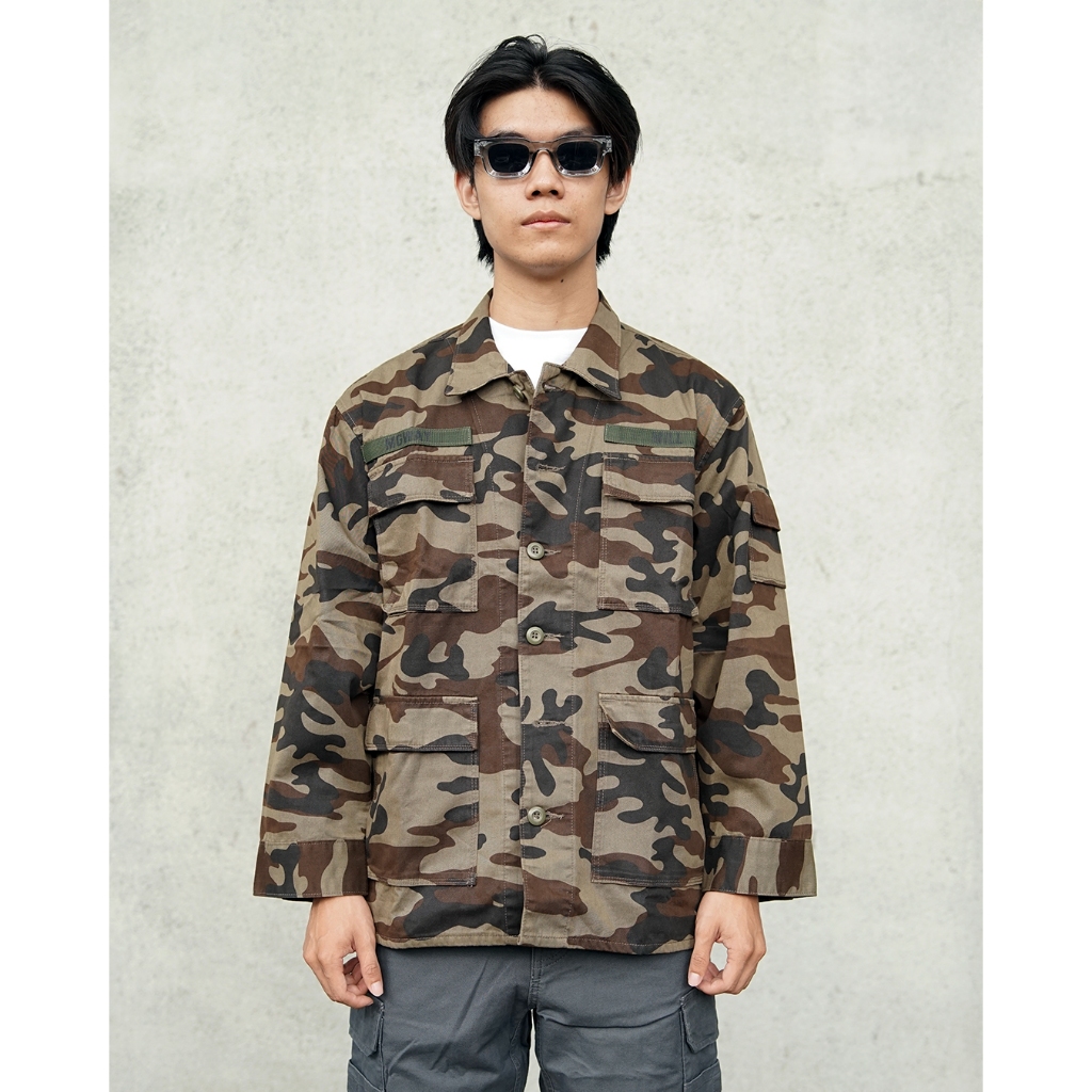 MGWay Jacket Army Jaket Loreng Camo Mgee Original Chinzu 4 Olive