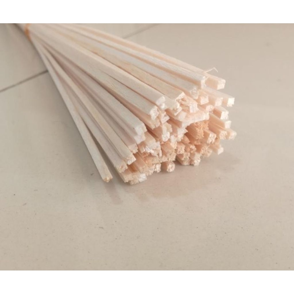 

(30Pcs) Kayu Balsa Stik 1.5mm x 1.5mm x 50cm kayu maket prakarya