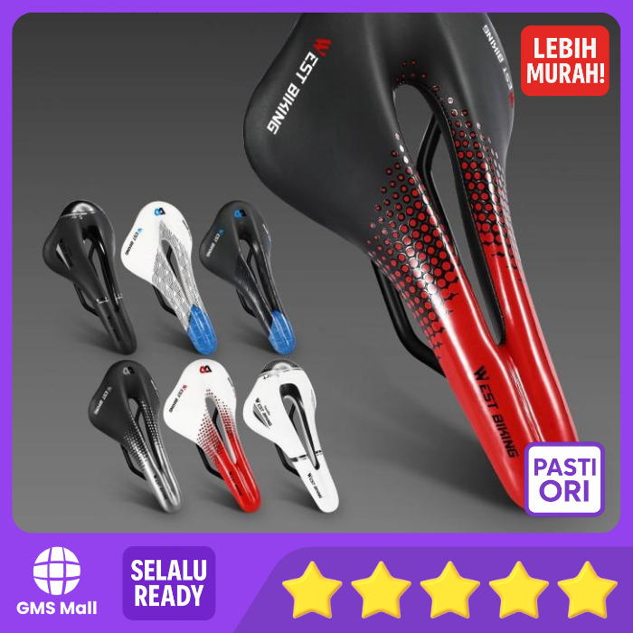 West Biking Ultralight Sadel Sepeda Lipat MTB Roadbike Hollow Saddle