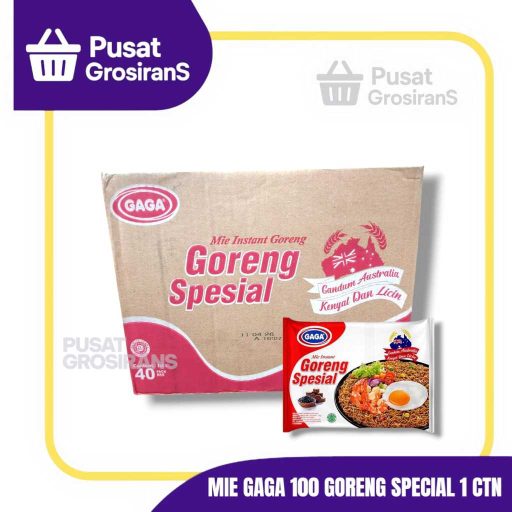 

GAGA Mie Goreng Spesial 75gr x 40pcs [Karton] / Gaga Mie Soto Spesial 70gr x 40pcs [Karton]