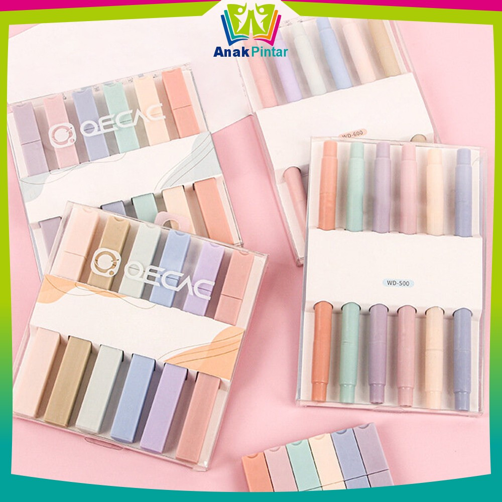 

EC Highlighter Set Isi 6pcs Double Tip Penanda Teks Polos / Spidol Pen Marker Dua Sisi Warna Pastel Peralatan Sekolah Siswa Anak Pintar A116