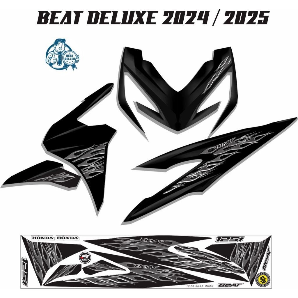 STIKER POLET KEREN STRIPING HONDA BEAT BARU 2025