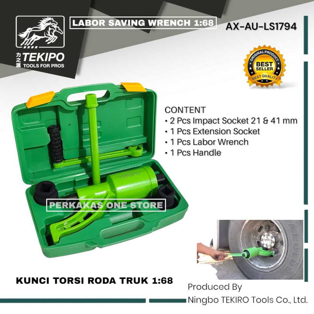 Promo kunci roda truck TEKIPO kunci setan kunci torsi manual impact wrench labor saver 1:68 impek ma