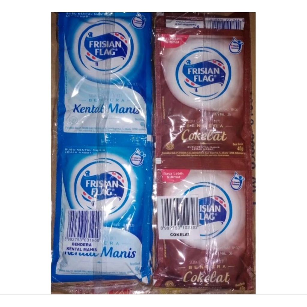 

Susu Kental Manis Frisian Flag Serenceng Isi 6 Saset x 40ml
