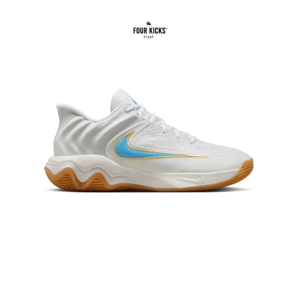 Nike Giannis Immortality 4 EP White Aquarius Blue Men's FQ3681-101 - 100% ORIGINAL RESMI